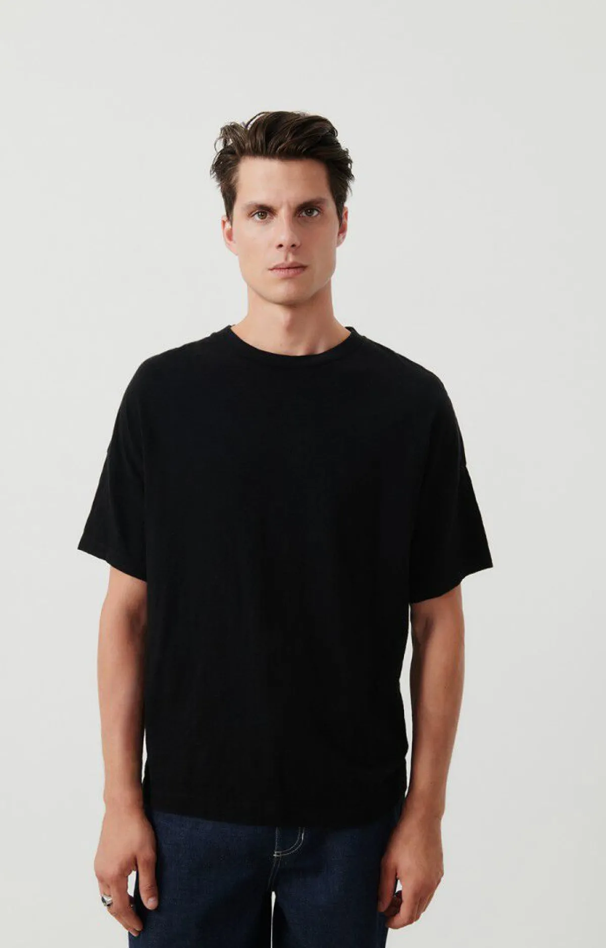 American Vintage Men'S T-Shirt Bysapick Black Flash Sale