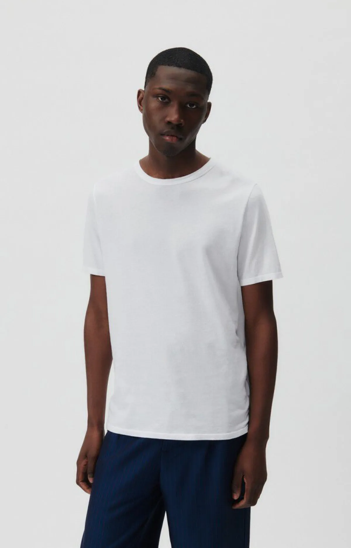 American Vintage Men'S T-Shirt Devon White Flash Sale