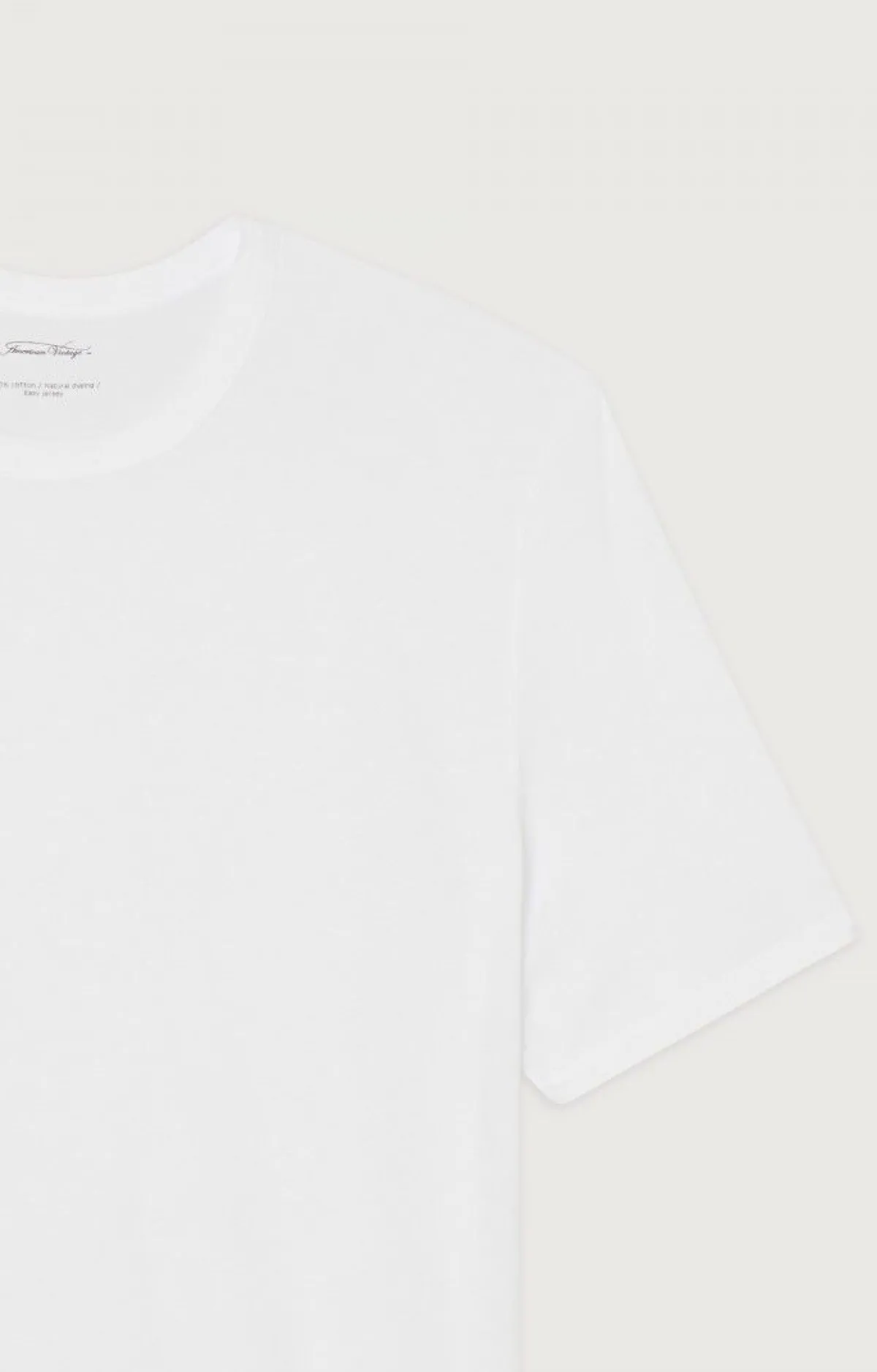 American Vintage Men'S T-Shirt Devon White Flash Sale