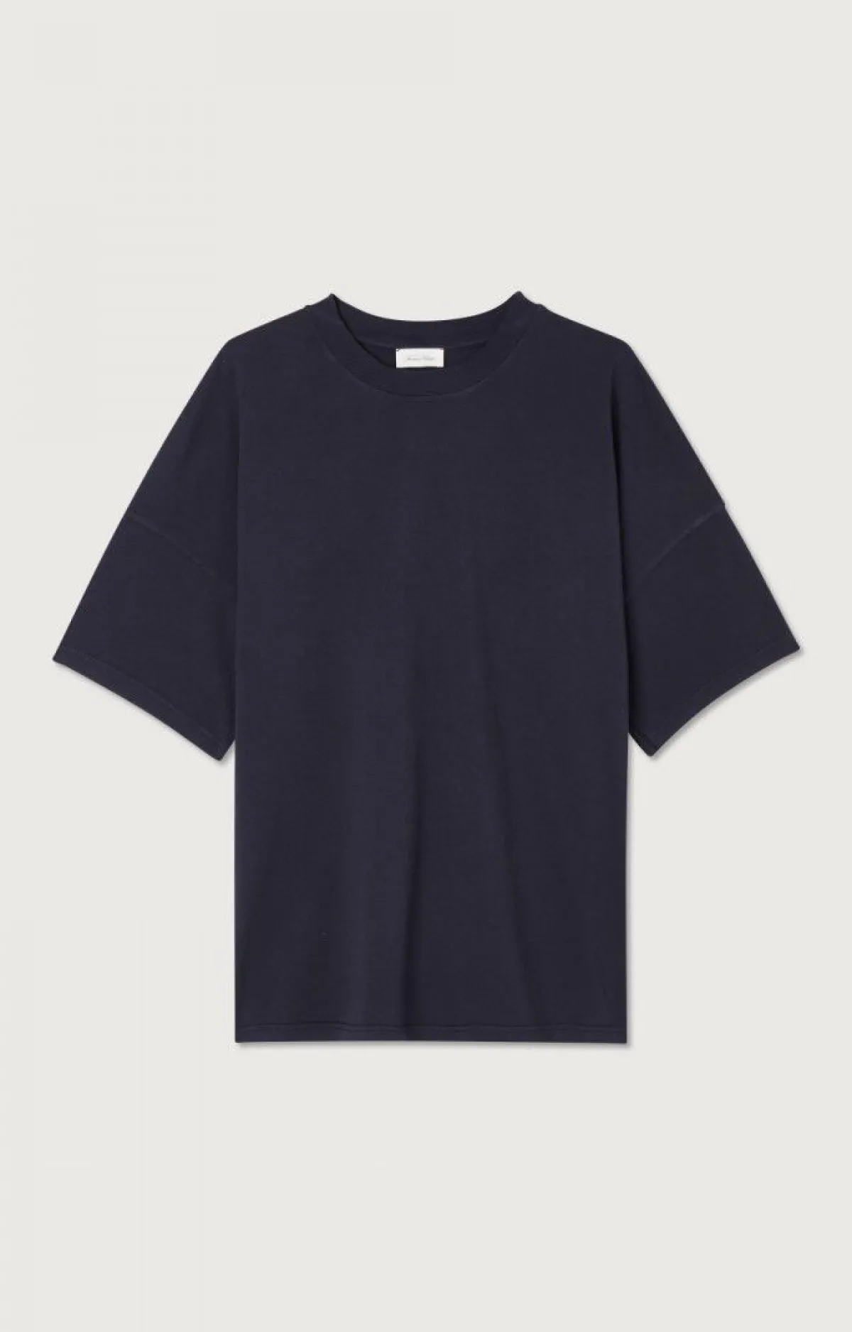 American Vintage Men'S T-Shirt Fizvalley Navy Vintage Fashion