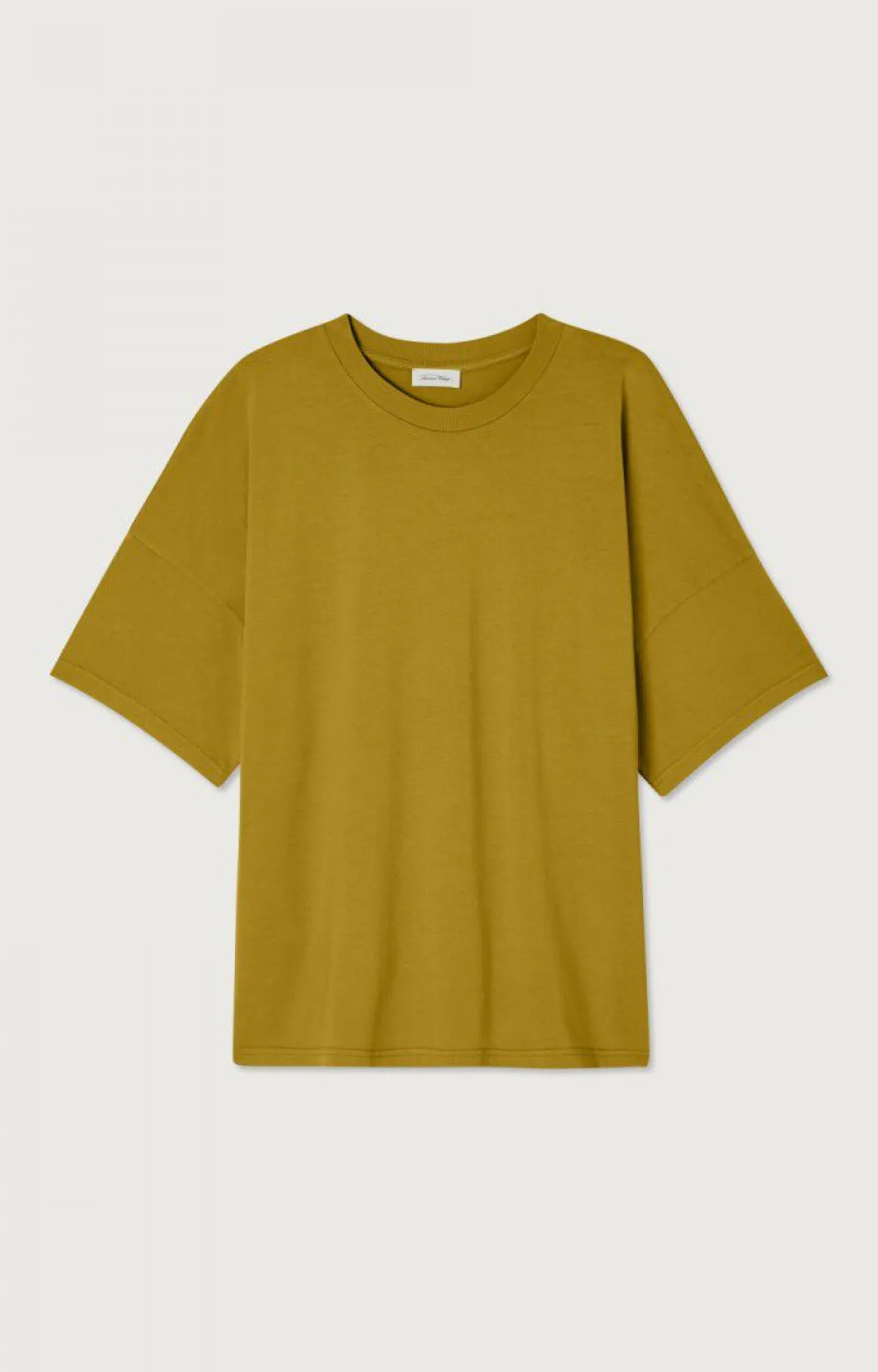American Vintage Men'S T-Shirt Fizvalley Vintage Saffron Hot