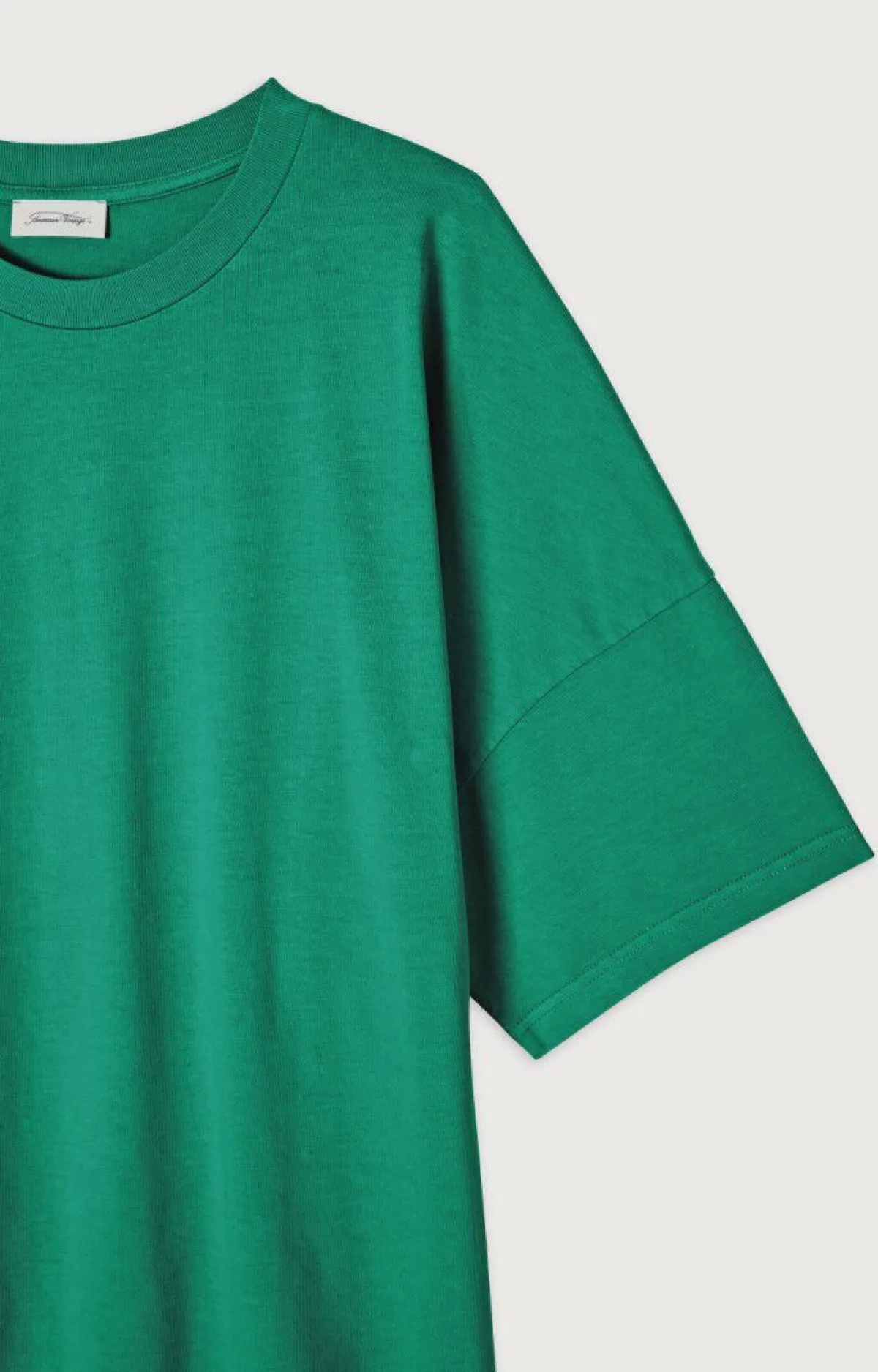 American Vintage Men'S T-Shirt Fizvalley Vintage Chlorophyll Hot