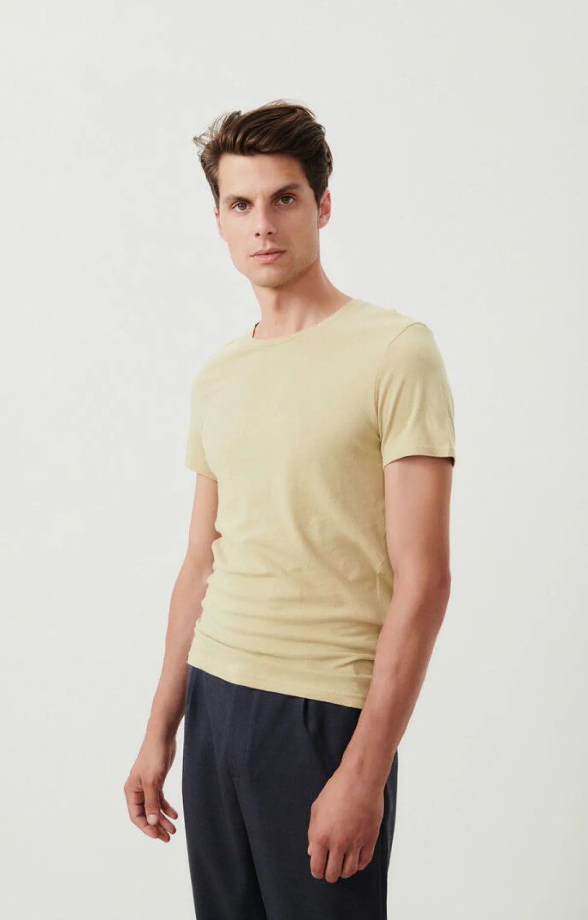 American Vintage Men'S T-Shirt Gamipy Oat Flash Sale