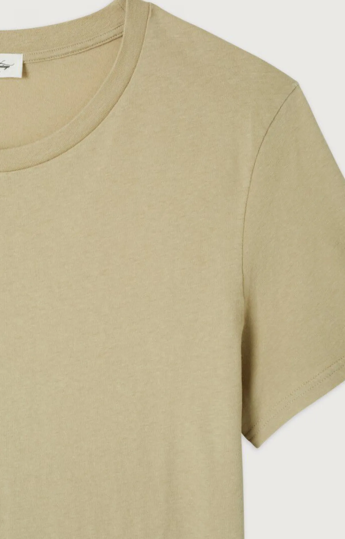 American Vintage Men'S T-Shirt Gamipy Oat Flash Sale