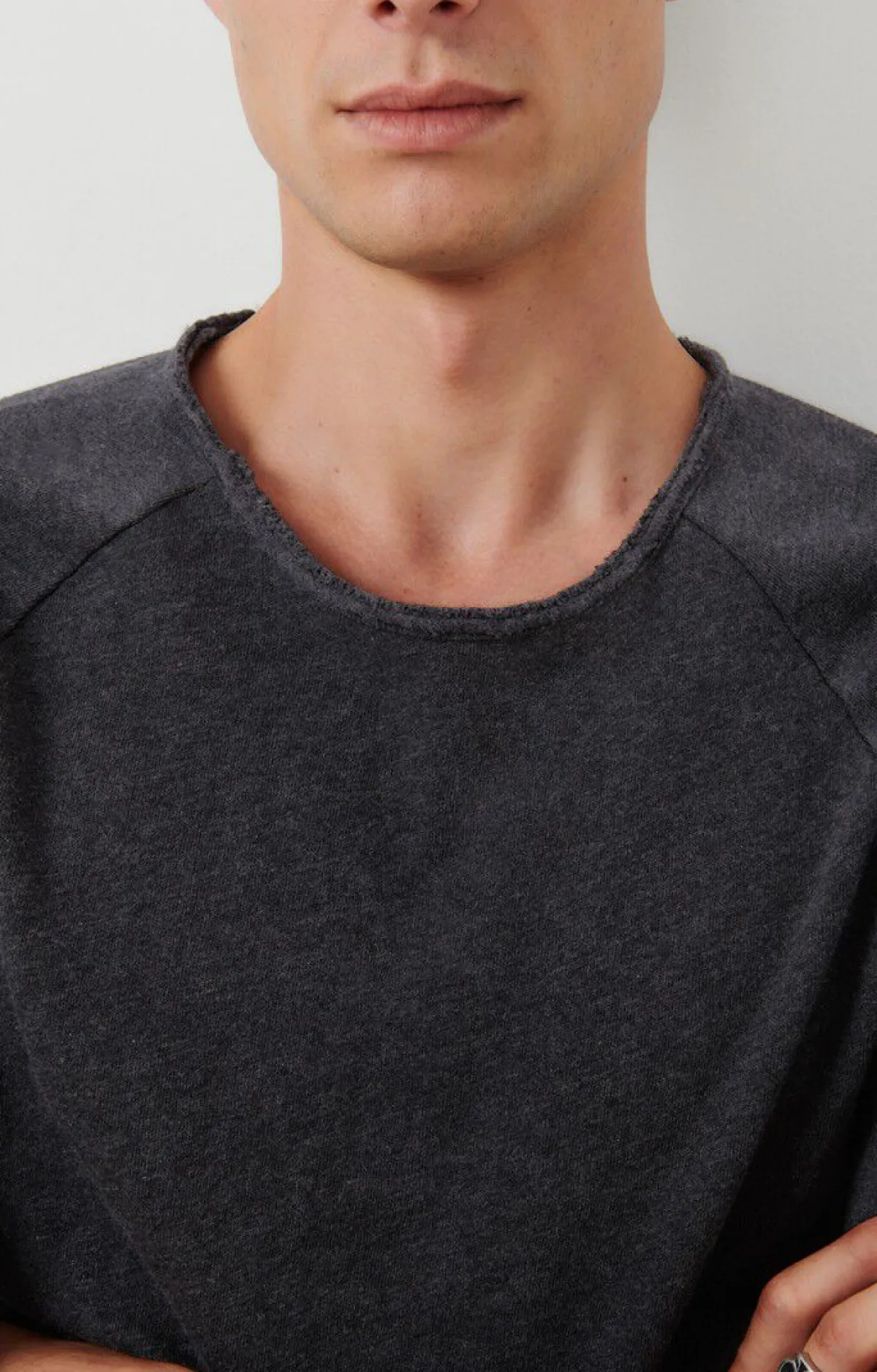 American Vintage Men'S T-Shirt Sonoma Charcoal Melange Hot