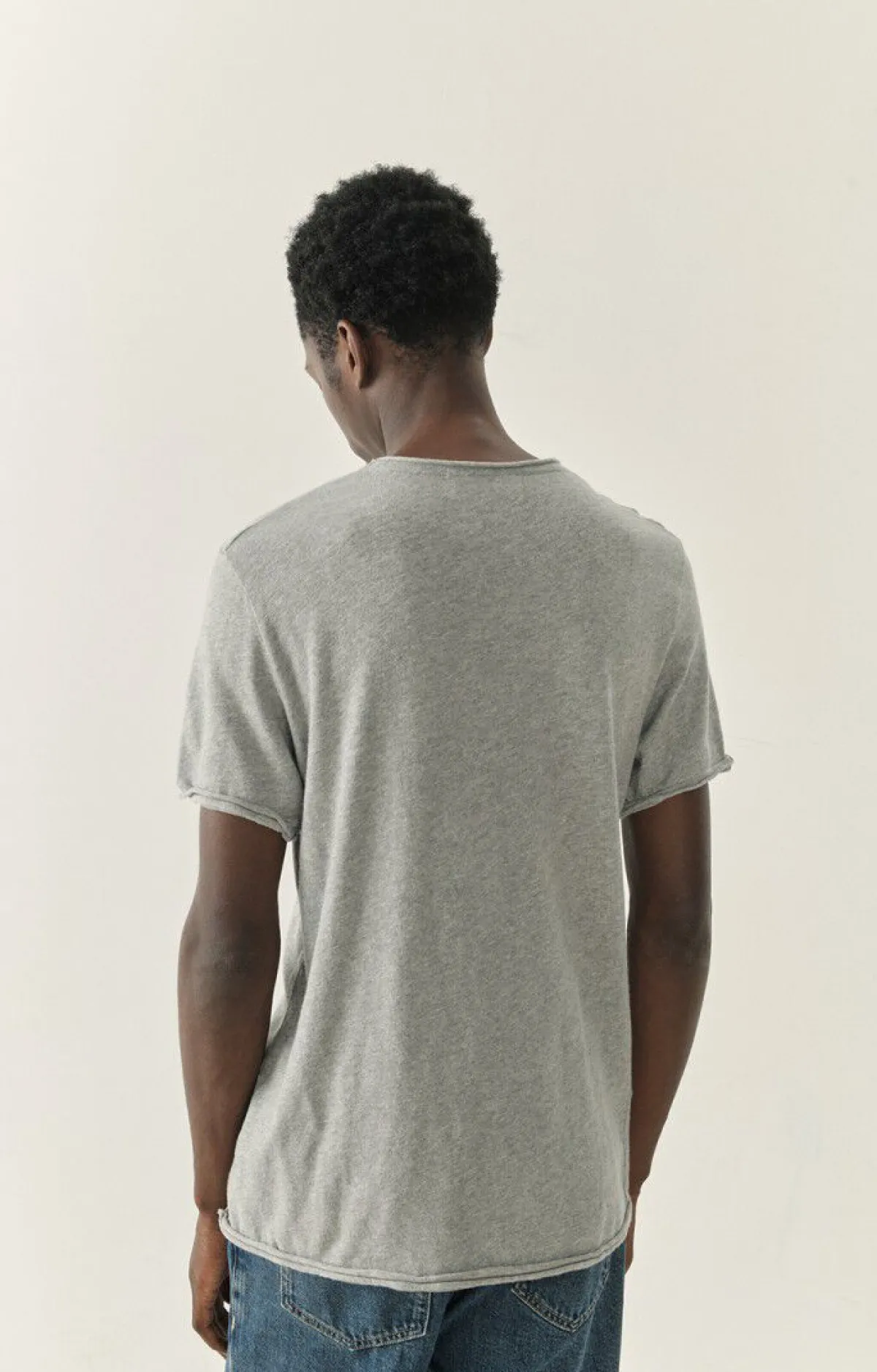 American Vintage Men'S T-Shirt Sonoma Heather Grey Fashion