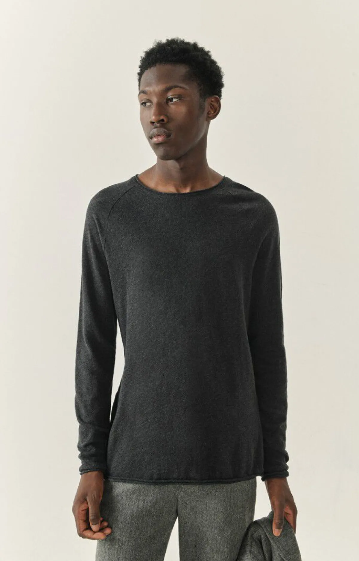 American Vintage Men'S T-Shirt Sonoma Charcoal Melange Outlet