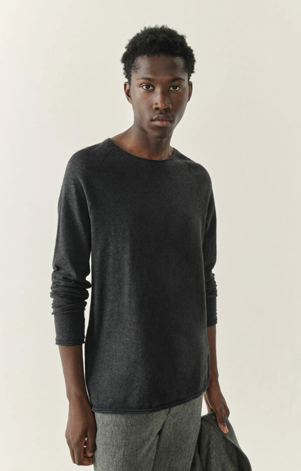 American Vintage Men'S T-Shirt Sonoma Charcoal Melange Outlet