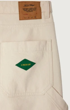 American Vintage Men'S Worker Jeans Spywood Ecru Clearance