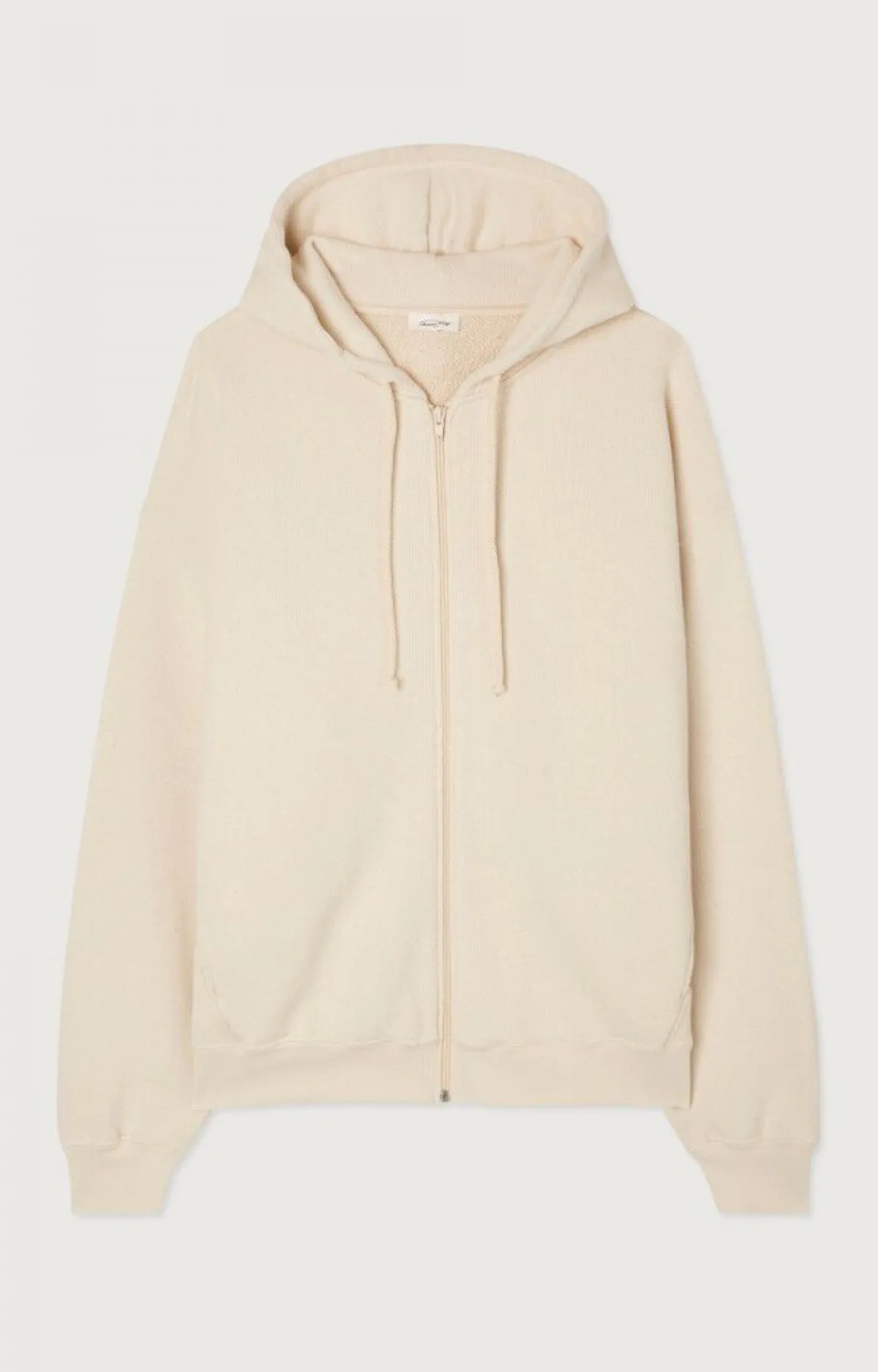 American Vintage Men'S Zipped Hoodie Xybay Ecru Cheap