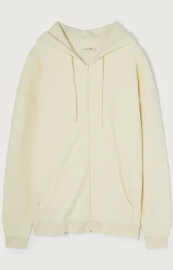 American Vintage Men'S Zipped Sweatshirt Bobypark Ecru Sale