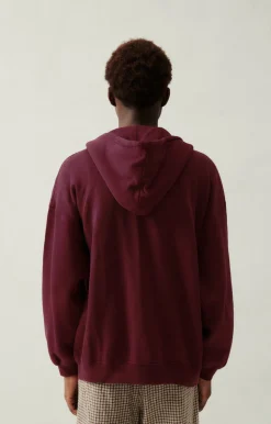 American Vintage Men'S Zipped Sweatshirt Izubird Vintage Huckleberry Fashion