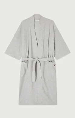 American Vintage Unisex'S Bathrobe Koukoubay Heather Grey Best