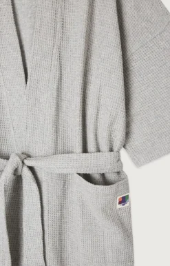American Vintage Unisex'S Bathrobe Koukoubay Heather Grey Best