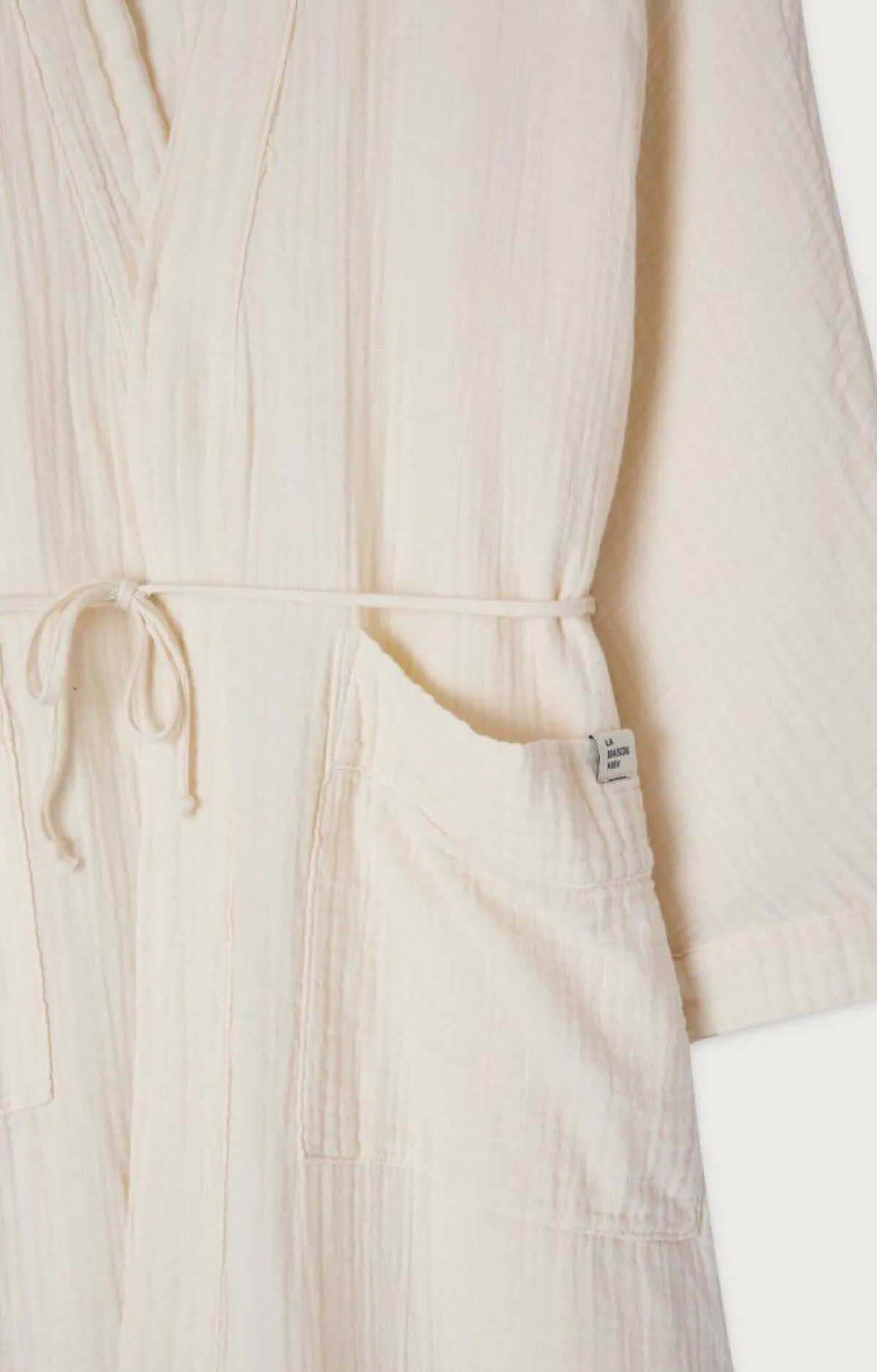 American Vintage Unisex'S Bathrobe Ziky Ecru Outlet