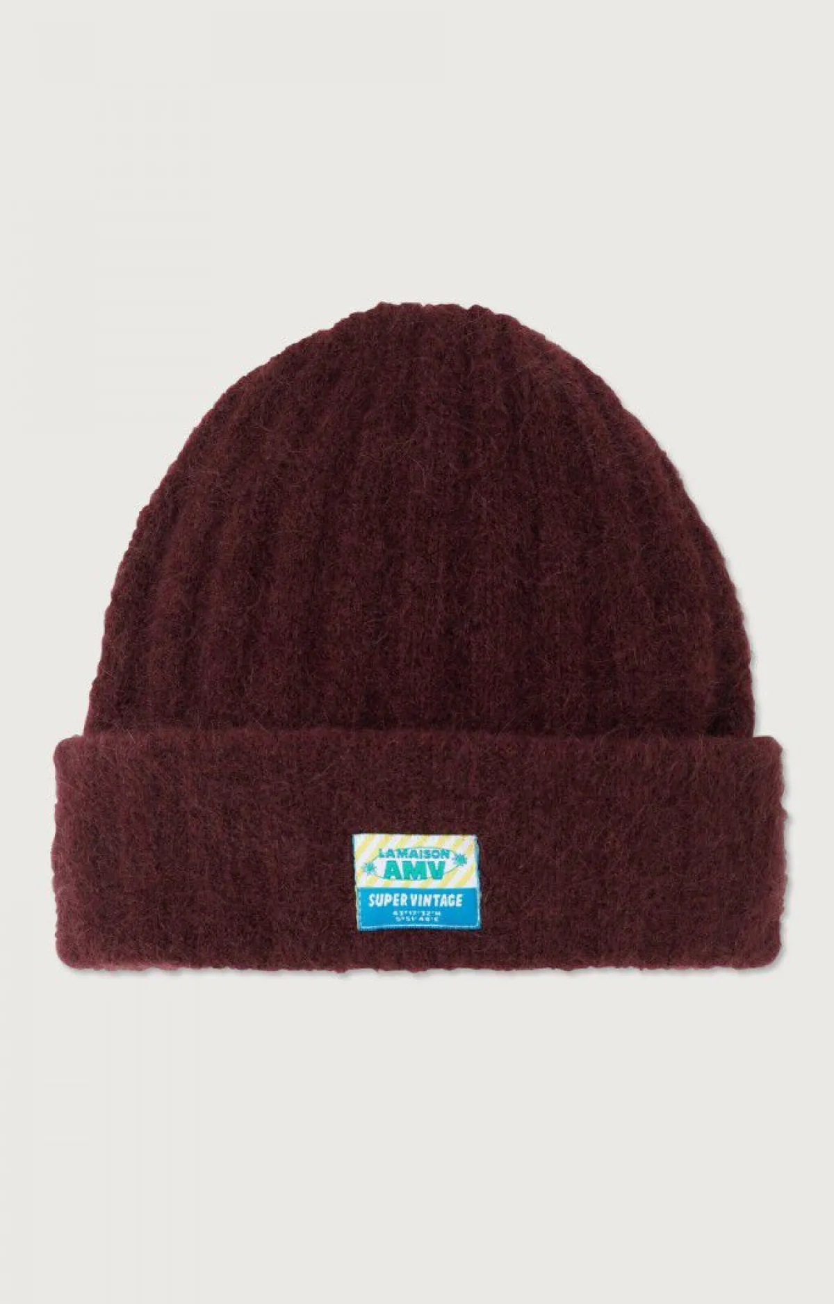 American Vintage Unisex'S Beanie Vitow Mahogany Melange Discount