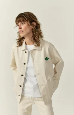 American Vintage Unisex'S Jacket Datcity Ecru Online