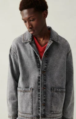 American Vintage Unisex'S Jacket Yopday Salt And Pepper Discount