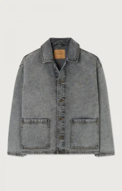 American Vintage Unisex'S Jacket Yopday Salt And Pepper Discount