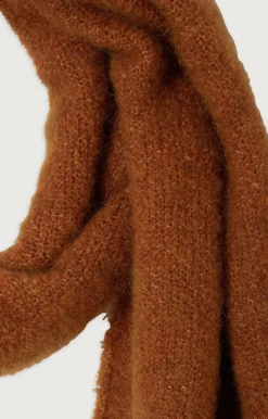 American Vintage Unisex'S Scarf East Melange Cinnamon New