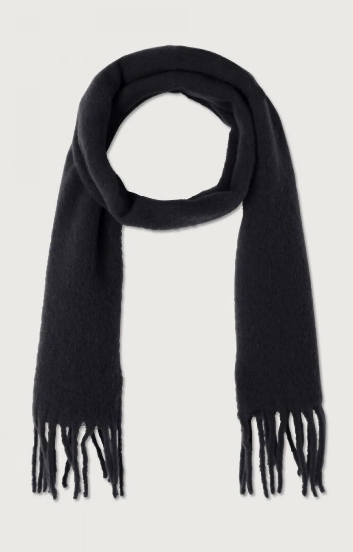 American Vintage Unisex'S Scarf Hizlaw Charcoal Melange Clearance