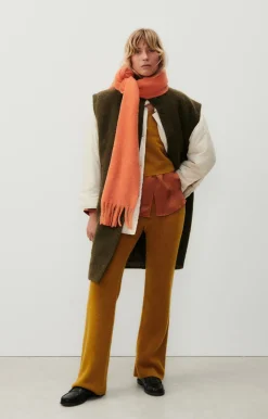 American Vintage Unisex'S Scarf Hizlaw Fluorescent Orange Fashion