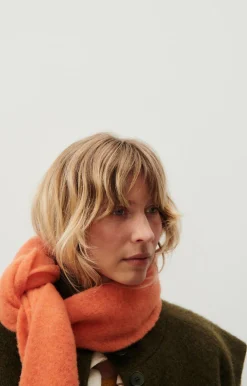 American Vintage Unisex'S Scarf Hizlaw Fluorescent Orange Fashion