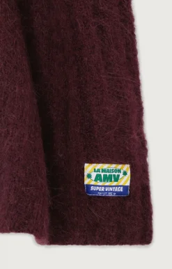 American Vintage Unisex'S Scarf Vitow Mahogany Melange Cheap