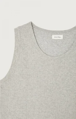 American Vintage Unisex'S Tank Top Koukoubay Heather Grey Best Sale