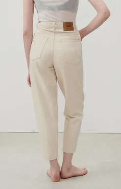 American Vintage Women'S Big Carrot Jeans Tineborow Ecru Hot