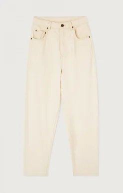 American Vintage Women'S Big Carrot Jeans Tineborow Ecru Hot