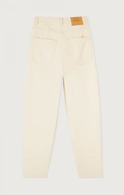 American Vintage Women'S Big Carrot Jeans Tineborow Ecru Hot