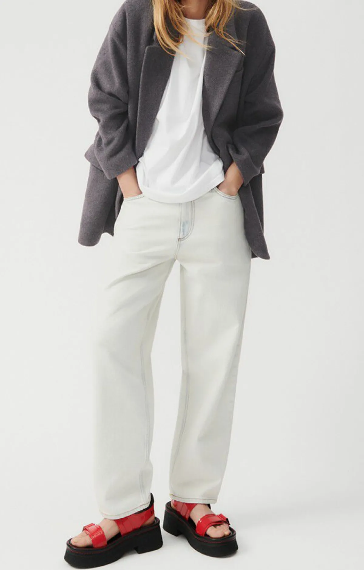 American Vintage Women'S Blazer Bydrock Charcoal Melange Shop