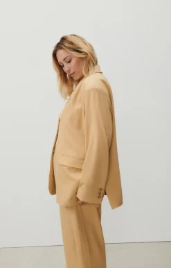American Vintage Women'S Blazer Kabird Chickpea Flash Sale