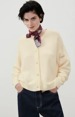 American Vintage Women'S Cardigan Damsville Pannacotta Melange New