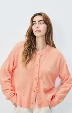 American Vintage Women'S Cardigan Damsville Melange Camelia Online