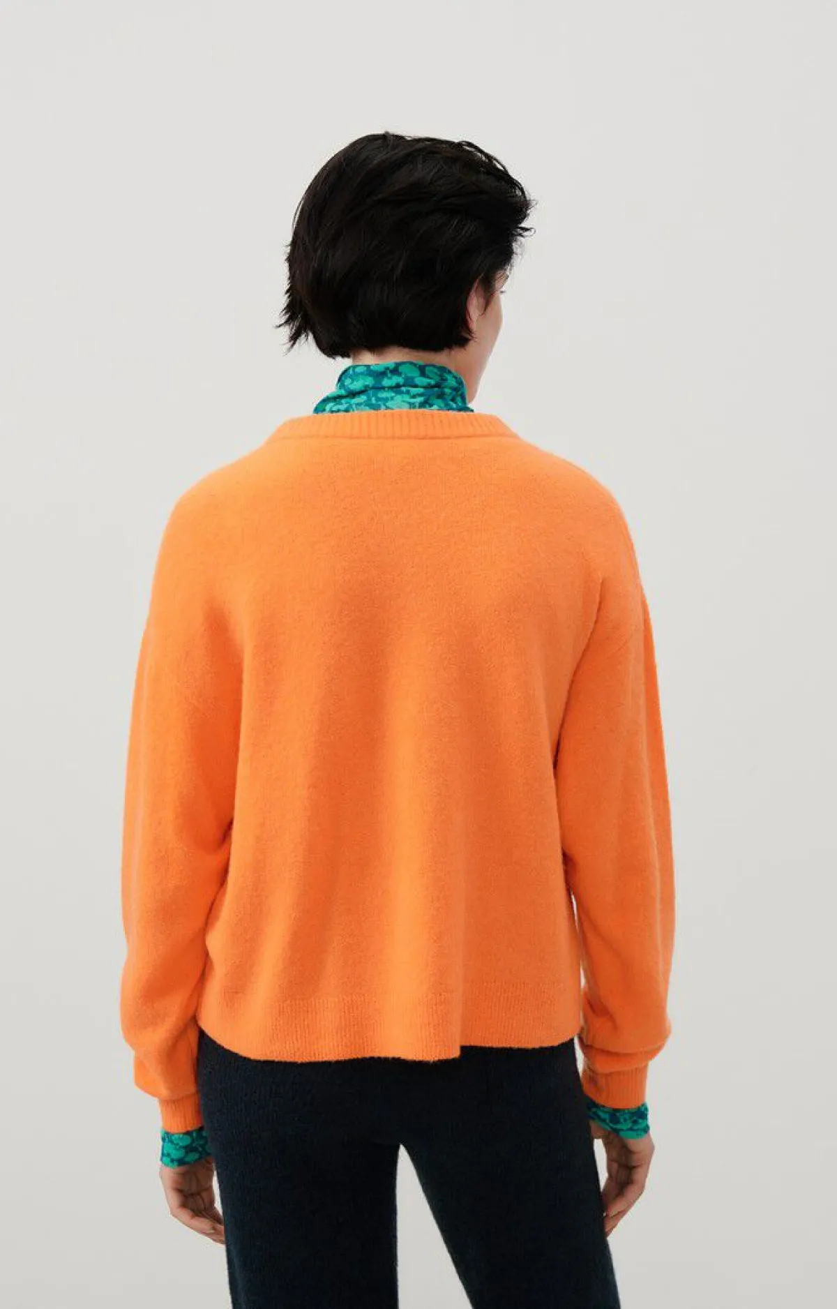 American Vintage Women'S Cardigan Damsville Fluorescent Orange Best Sale