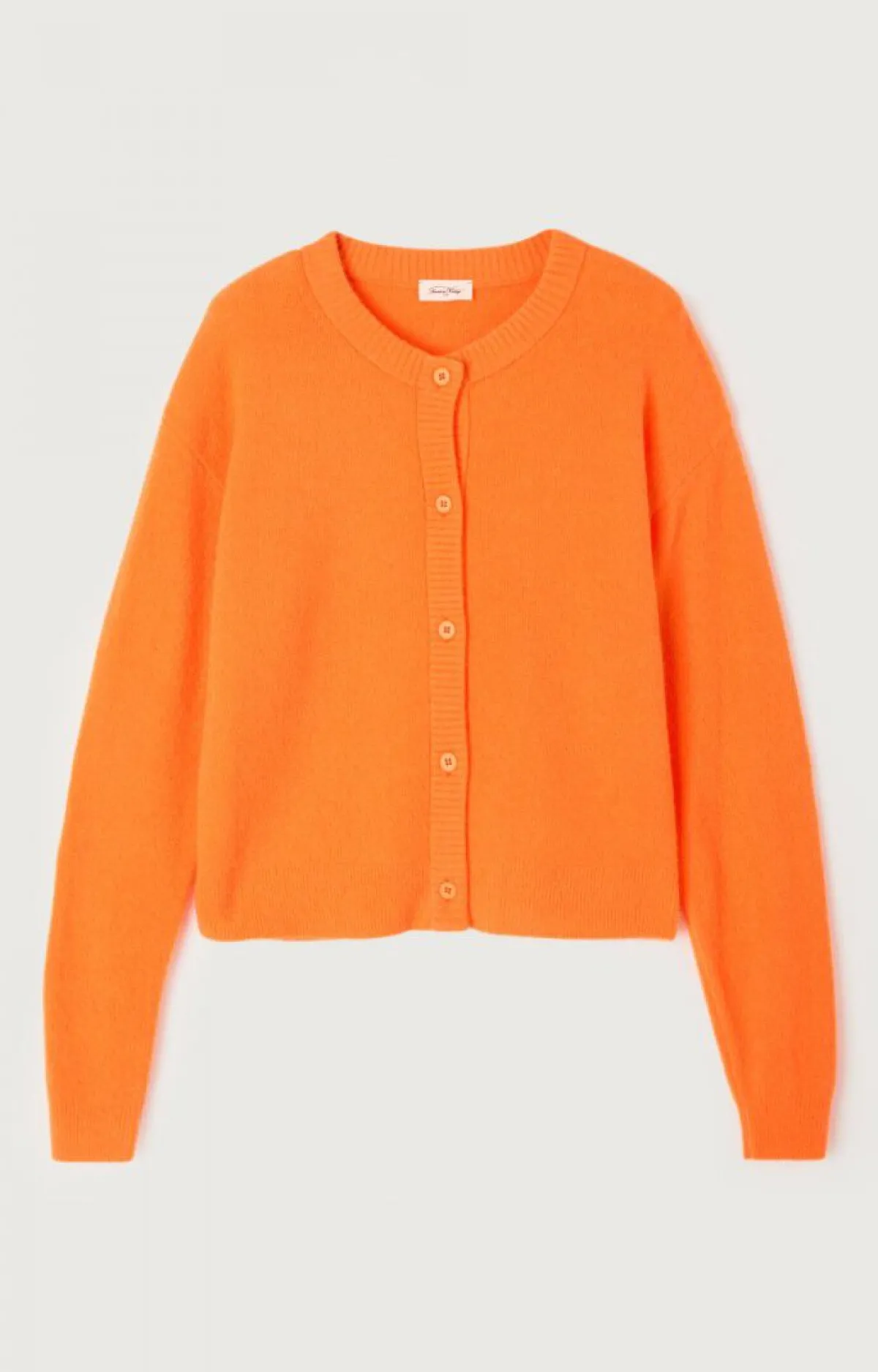 American Vintage Women'S Cardigan Damsville Fluorescent Orange Best Sale