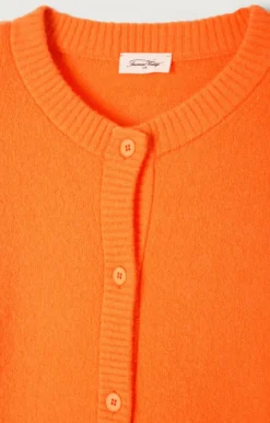American Vintage Women'S Cardigan Damsville Fluorescent Orange Best Sale