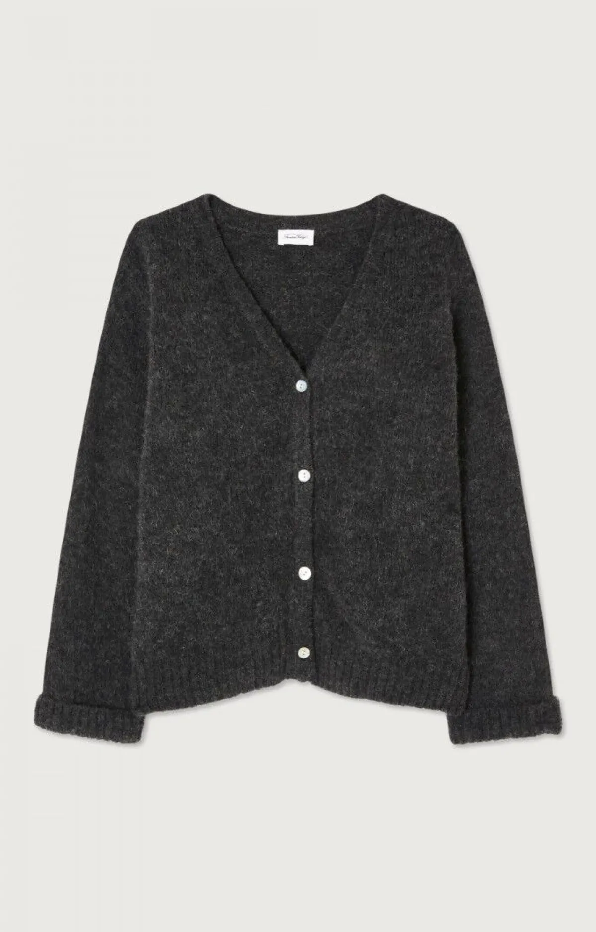 American Vintage Women'S Cardigan East Charcoal Melange Outlet