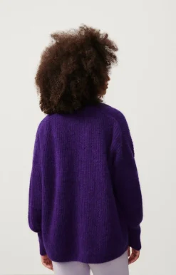 American Vintage Women'S Cardigan East Melange Blackberry Outlet