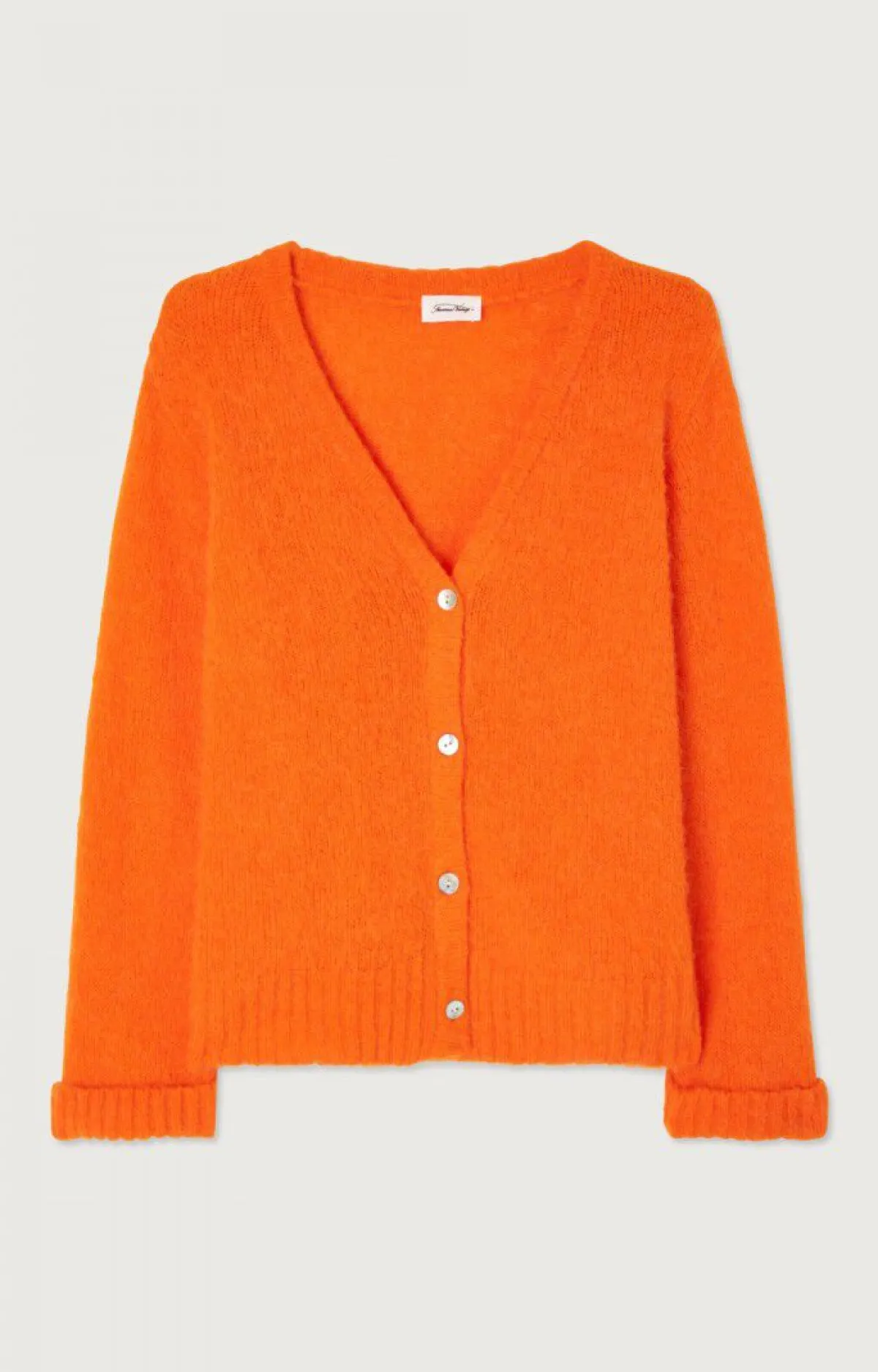 American Vintage Women'S Cardigan East Fluorescent Orange Cheap