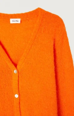 American Vintage Women'S Cardigan East Fluorescent Orange Cheap