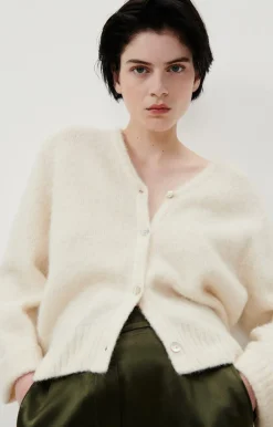 American Vintage Women'S Cardigan East Pearl Melange Outlet
