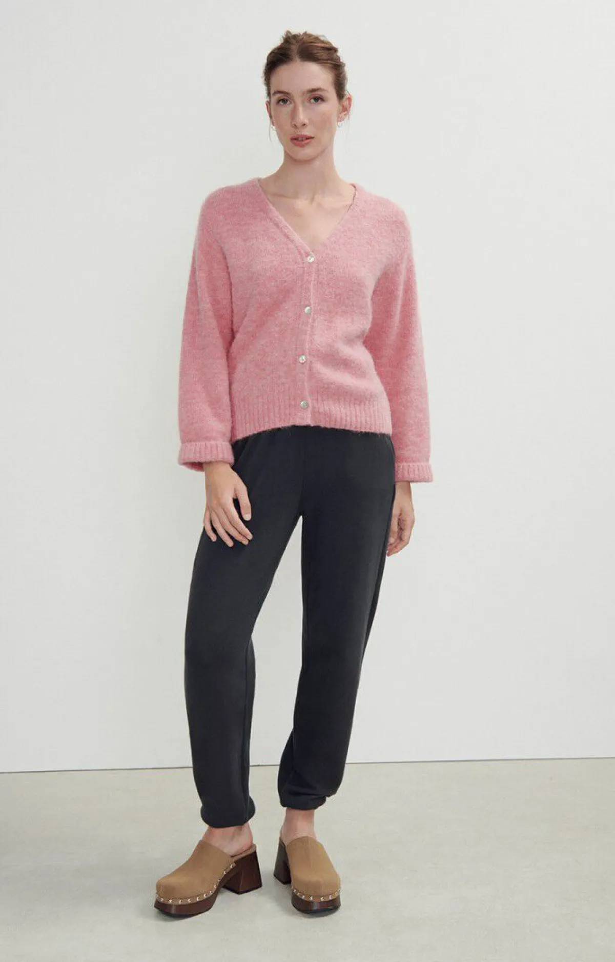 American Vintage Women'S Cardigan East Orchid Melange Shop