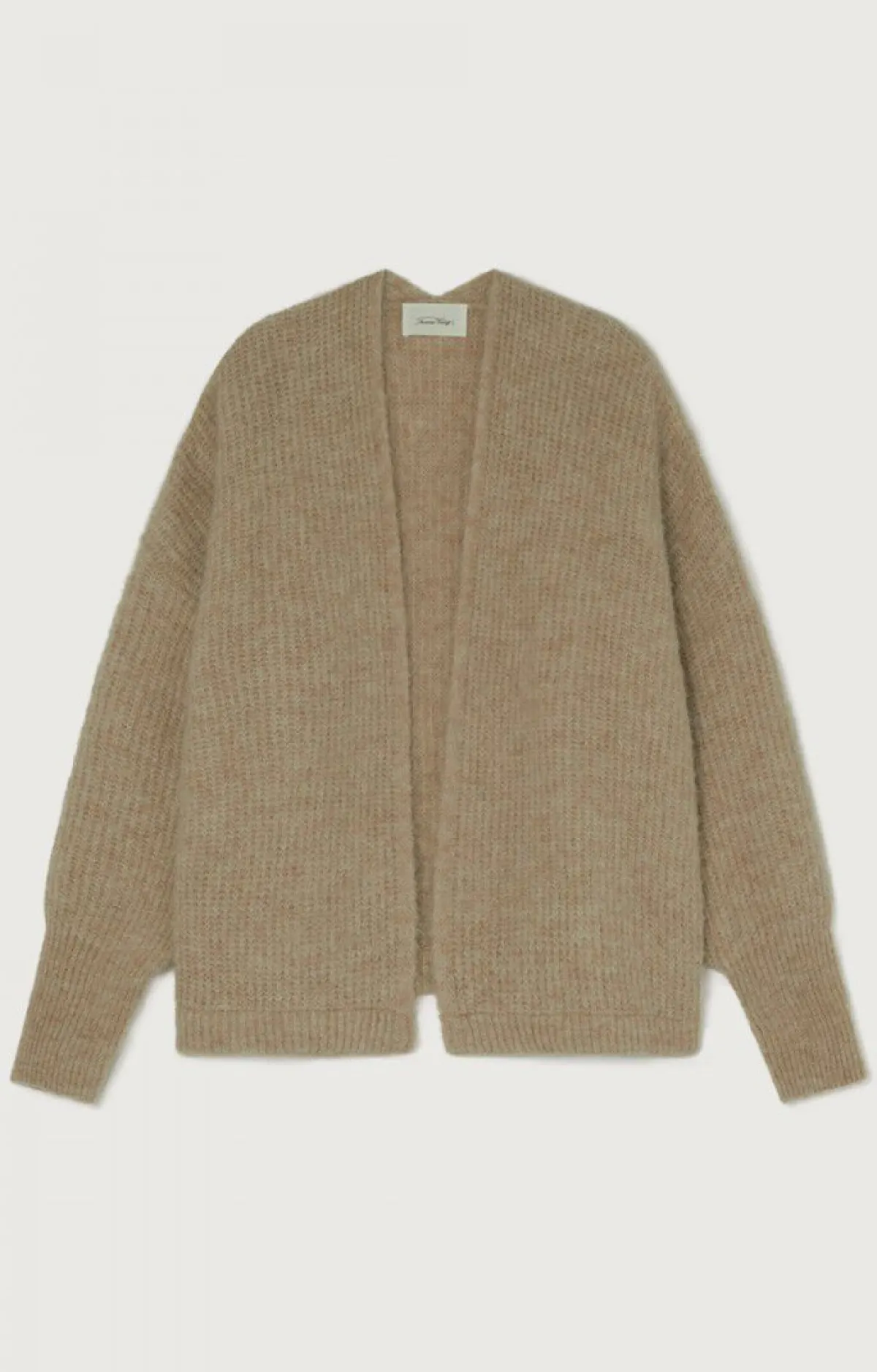 American Vintage Women'S Cardigan East Beige Melange New