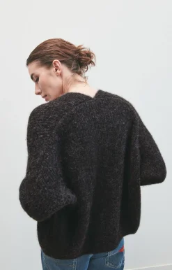 American Vintage Women'S Cardigan East Charcoal Melange Online