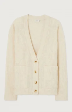 American Vintage Women'S Cardigan East Pearl Melange Best Sale
