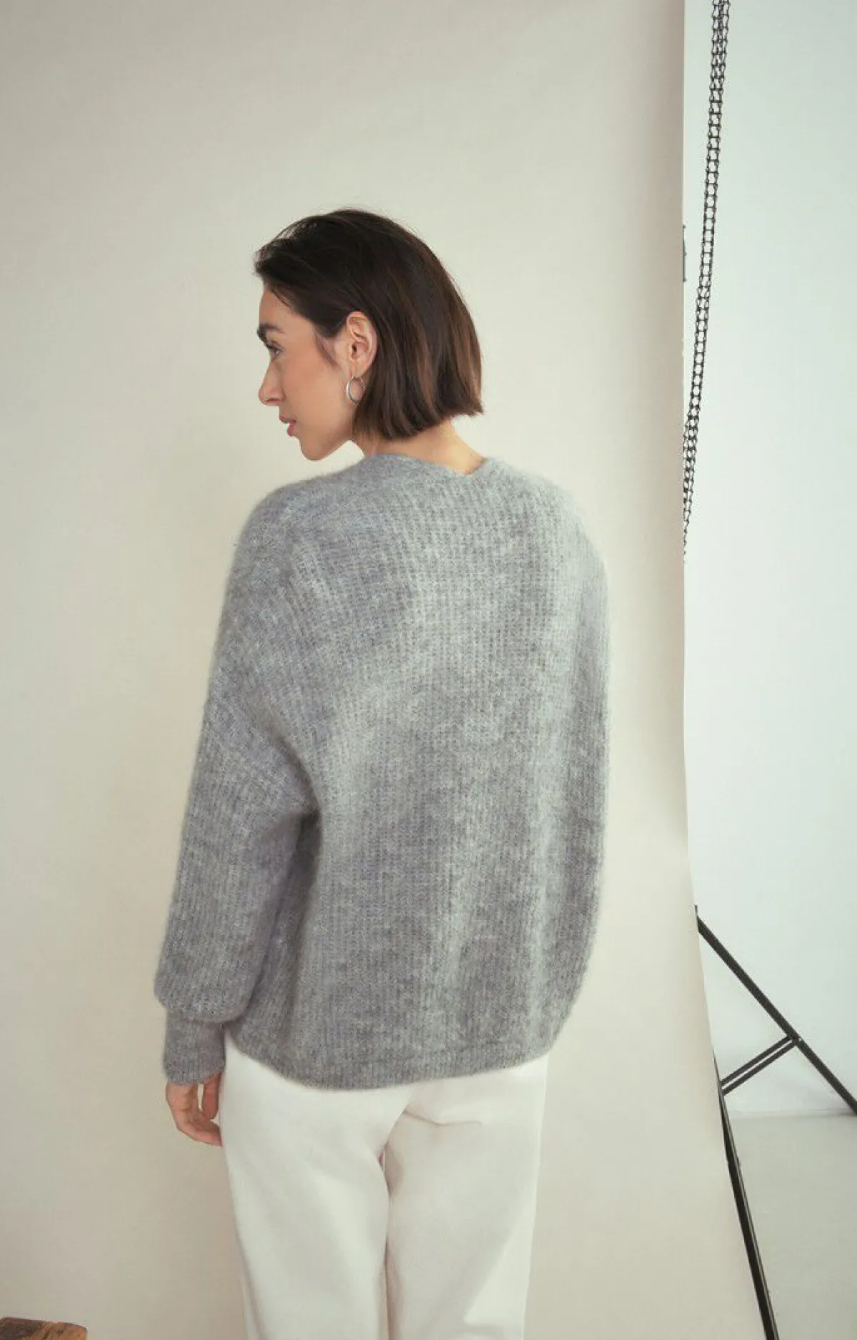 American Vintage Women'S Cardigan East Heather Grey Best