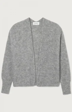 American Vintage Women'S Cardigan East Heather Grey Best